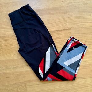 Sweaty Betty 7/8 Power Legging Limited Edition 20th Anniversary Union Jack Print